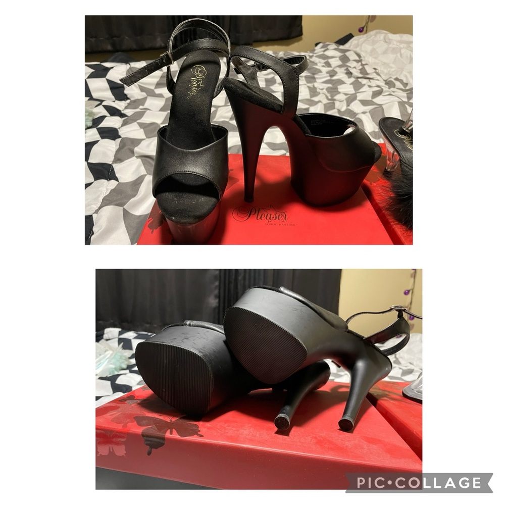 Elegant Black Platform Heels